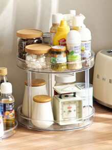 1入組可旋轉調味瓶收納盒 - 無色 - 查看 2