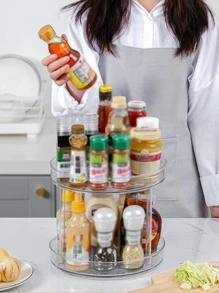 1入組可旋轉調味瓶收納盒 - 無色 - 查看 5
