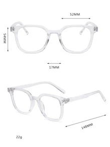 透明镜框眼镜 透明眼镜配件 女士眼镜配件 - 明亮 - 查看 3