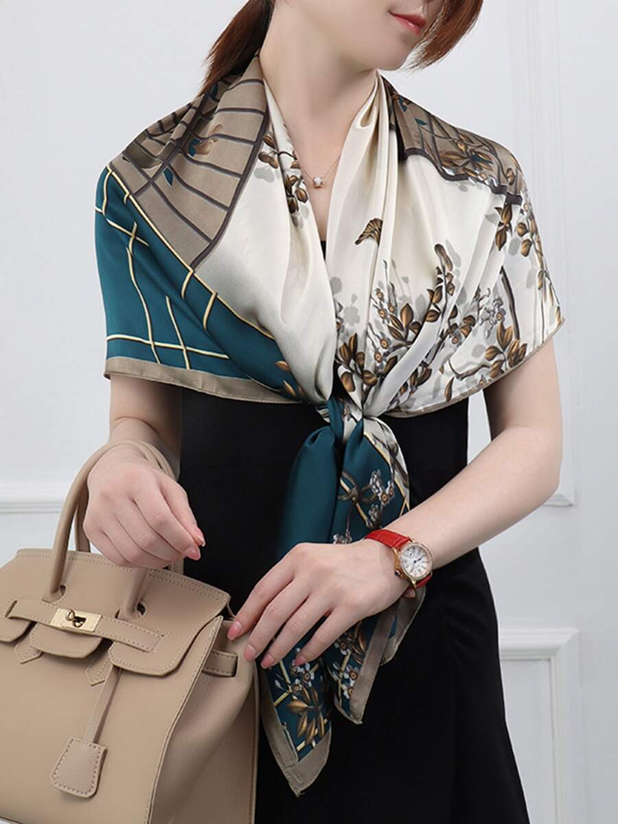 Plants Print Bandana - Multicolor - View 1