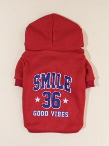 PETSIN 1入組字母圖案寵物連帽衫 - 彩色 - 查看 3