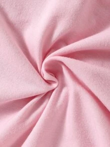 Baby Butterfly Print A Line Dress - Pink - View 7