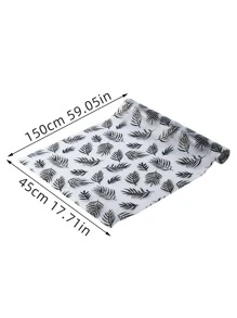 Tấm lót kệ in hình lá 1 cuộn - Nhiều màu - Xem 2