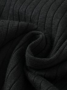 Tween Girl Casual Off Shoulder Spaghetti Strap Heart Print Dress - Black - View 3