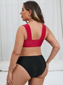 Top bikini girante delantero - Rojo - Ver 2