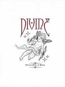 Sleepyhouse 大码字母与人物图案落肩 T 恤 - 白色 - 查看 2