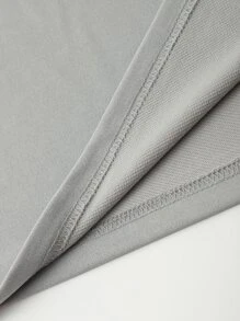 Claim Dot Camiseta holgada para hombre con gráfico de dibujos animados y hombros caídos - Gris - Ver 4