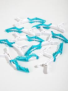 Hair Salon Perm Định Vị Clip Phân Vùng Kẹp Tóc Cá Sấu Miệng Dài Kẹp Cá Sấu Kẹp Tóc Bằng Nhựa Không Có Dấu Vết Clip Làm Tóc Tạo Kiểu Dụng Cụ Làm Tóc 10 Miếng Nhiều Màu - Nhiều màu - Xem 4