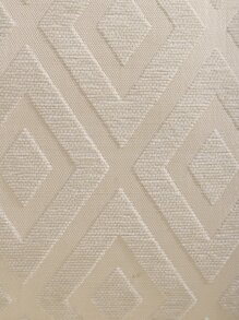 Miater 1入組幾何提花靠墊套不附帶墊芯 - 米色 - 查看 4