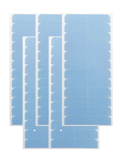 60 st hårförlängningstejp Flikar Dubbelsidiga förlängningstejper för ersättning 4cm X 0,8cm