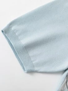 Manfinity Men Argyle Pattern Polo Neck Knit Top - Dusty Blue - View 5