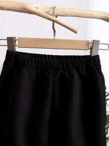 SHEIN Boys Coconut Tree Print Shirt & Shorts - Multicolor - View 5