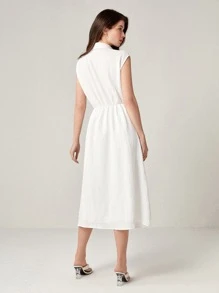 BizChic 前扭結襯衫洋裝工作服