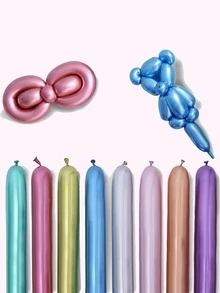 20入組金屬長條氣球