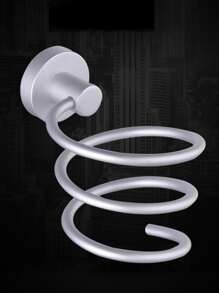 Wall Mounted Hair Dryer  Holder - Silver - View 3