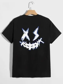 Manfinity Hombres Camiseta con estampado de dibujos animados