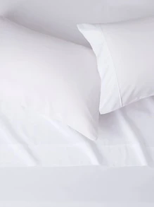 Bedding Set (Flat Sheet*1+Fitted Sheet*1+Pillowcase*1/2) Cover Dust-Proof Bedspread For Adults/Kids, Solid Colors (Grey/Blue/White), All Seasons, Suitable For Single/Double Bed, Washable
