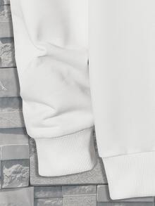 Manfinity Men Cartoon Graphic Sweatshirt - White - View 4