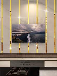 10pcs Plain Mirror Wall Sticker - Gold - View 8