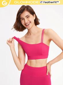 GLOWMODE FeatherFit™ Không đối xứng Dây đeo Bras thể thao - Màu Hồng Tươi - Xem 1