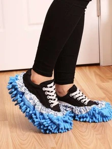 1pair Chenille Shoes Cover - Multicolor - View 3