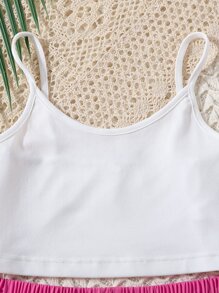 Girls Cami Top & Butterfly Print Tee & Joggers - Multicolor - View 6