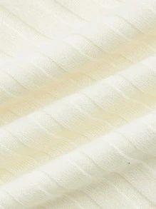 2 In 1 Colorblock Ribbed Tee - Apricot - View 4