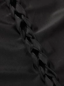 Hauture 階梯剪裁連體跳躍套裝 - 黑色 - 查看 7