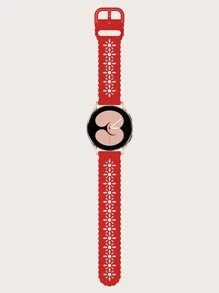 鏤空錶帶兼容三星手錶 - 紅色 - 查看 3