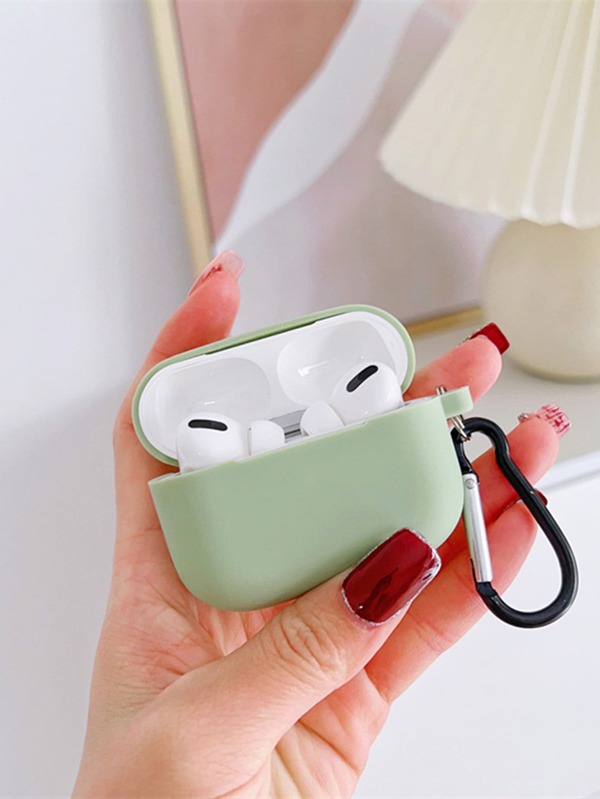 1pc Silicone Case Compatible With AirPods SHEIN USA
