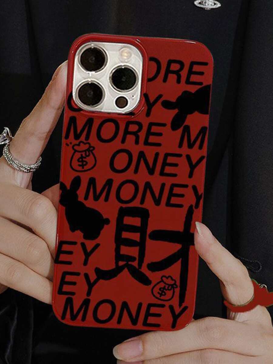 Funda para móvil con estampado de letra - Multicolor - Ver 1