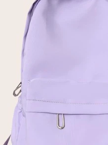 Girls Minimalist Functional Backpack - Mauve Purple - View 5