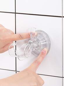 1pc Clear Wall Mounted Shaver Holder - Clear - View 4
