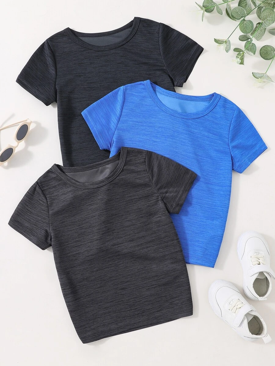 Toddler Boys 3pcs Space Dye Tee - Multicolor - View 1