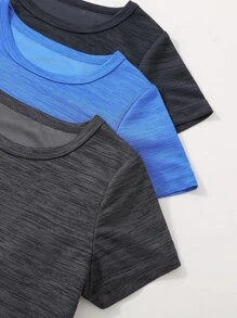 Toddler Boys 3pcs Space Dye Tee - Multicolor - View 3