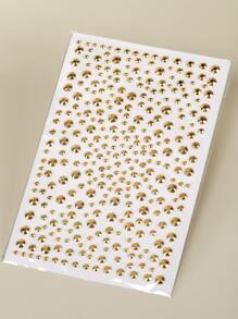 1 pieza Pegatinas de gemas de cristal 3D de tamaños múltiples, decoraciones faciales para disfraz de fiesta de baile, maquillaje y accesorios del estilo Y2K