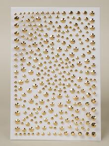 1 pieza Pegatinas de gemas de cristal 3D de tamaños múltiples, decoraciones faciales para disfraz de fiesta de baile, maquillaje y accesorios del estilo Y2K