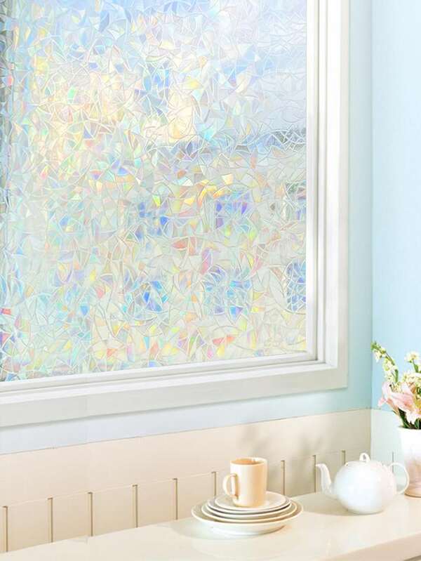 Rainbow Window Film 3D Ecology Glass Vinyl For Home Static Cling