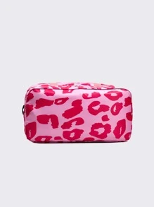 Fashionable, Simple, Fashionable, Large-Capacity Travel Luggage Bag For Women With Contrasting Leopard Print Handbag, Dry And Wet Separation, Independent Shoe Compartment, Trolley Crossbody Bag, Suitable For Short-Distance Business Trips, Travel, Fitness, Sports, And Overnight Stays In The Hospital. - Pink - View 4