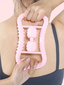 Minimalist Yoga Massage Roller - Pink - View 1