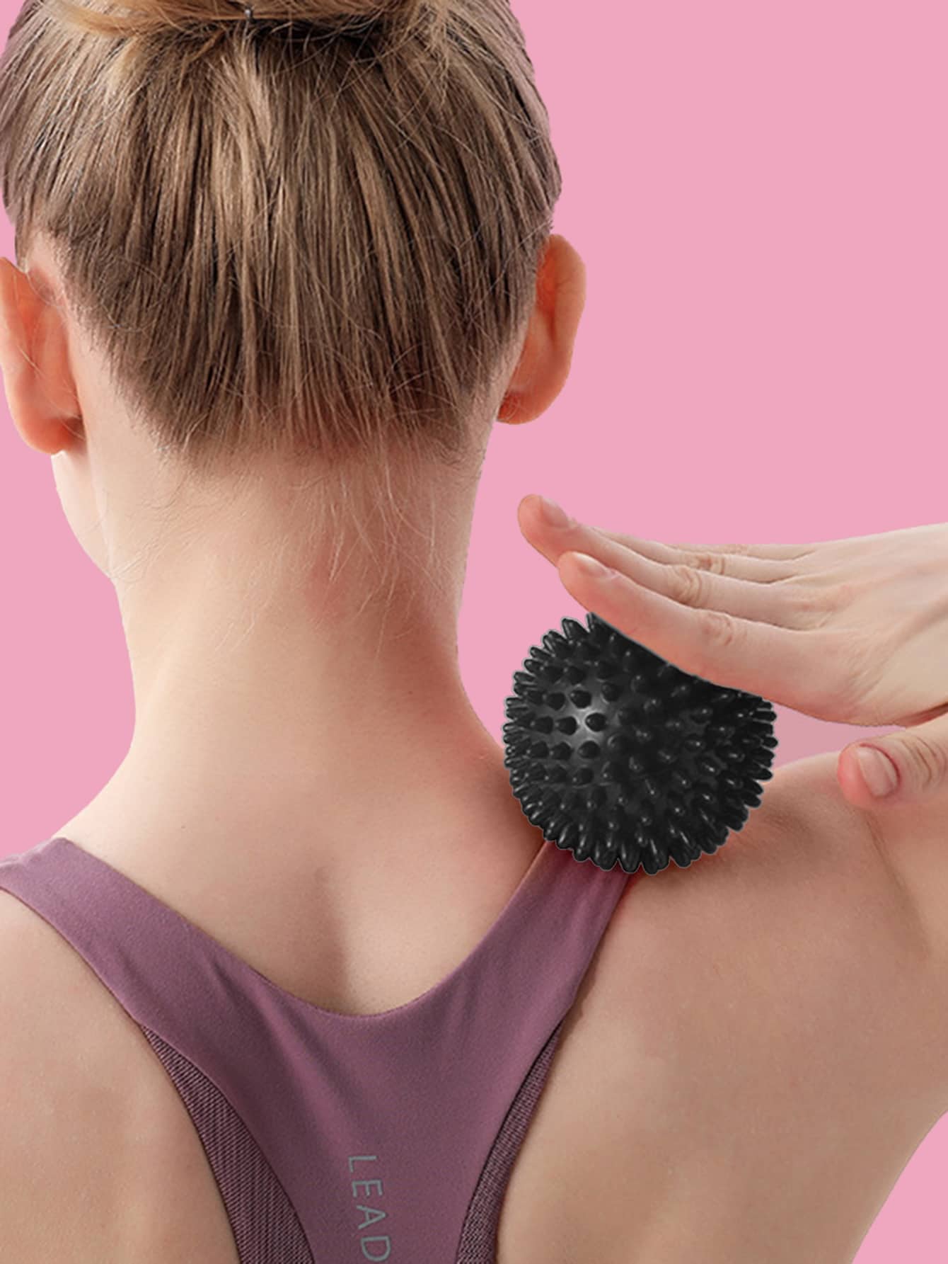 1pc Yoga Massage Ball - Black - View 1