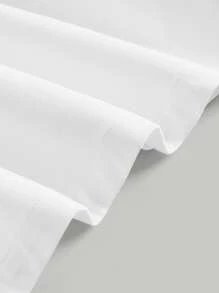 SHEIN MOD Shorts con botón delantero bajo amplio - Blanco - Ver 4