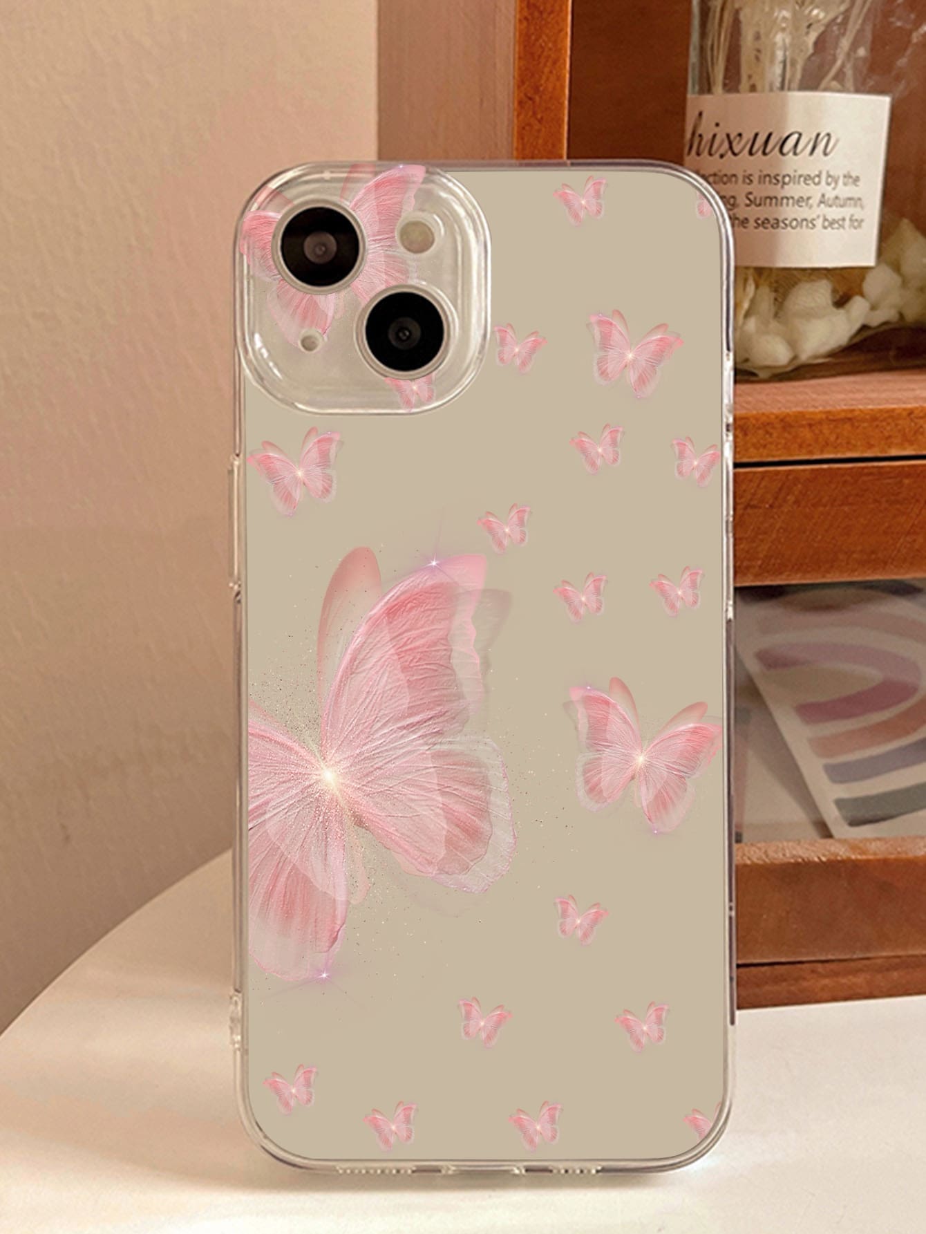 蝴蝶樣式手機殼 - 彩色 - 查看 1