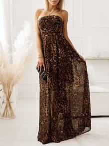 Đầm Dây kéo In hoa Báo Giải trí - Nhiều màu - Xem 1