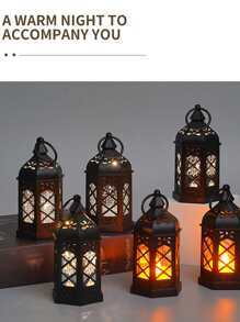 1 pieza Decoración con abertura LED linterna - Blanco - Ver 6