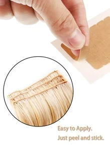 60 Pcs Hair Extension Tape Tabs Double Sided Extension Tapes for Replacement 4cm X 0.8cm