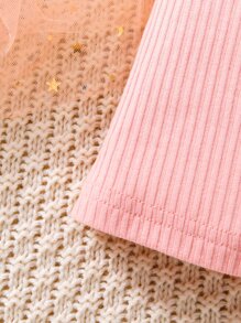 Baby 3pcs Ribbed Knit Cami Top - Multicolor - View 5