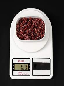 1 Hộp Bảo Quản Thực Phẩm Bằng Nhựa, Bình Bảo Quản Thực Phẩm Bằng Nhựa Màu Trơn Đơn Giản Cho Nhà Bếp - trắng - Xem 7