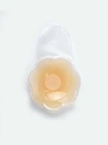 兩對貝殼邊矽膠乳貼 - 杏色 - 查看 5