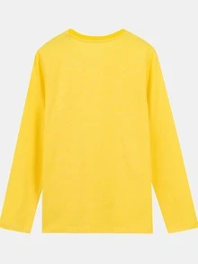 Tween Boys' Casual Comfortable Long Sleeve Printed T-Shirt - Yellow - View 2